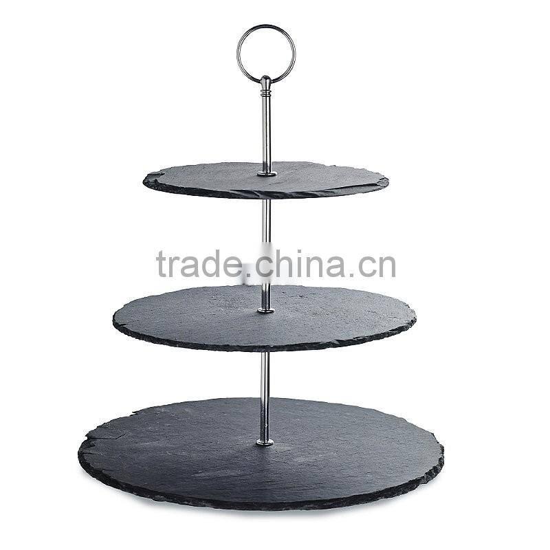 Slate cheese board for cake stand wedding