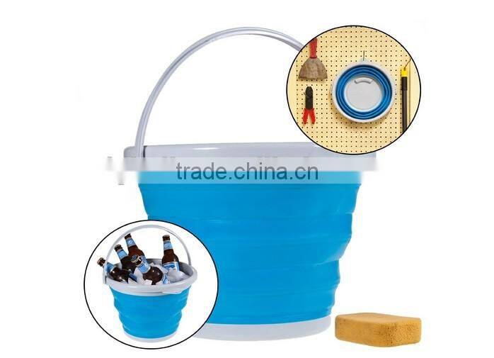 Promotion Colorful Plastic Foldable Ice Bucket