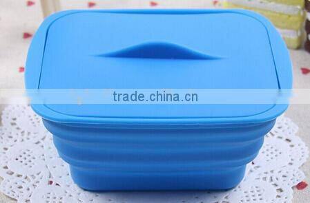 Fashion Design FDA&LFGB Approved Silicone Lunch Box