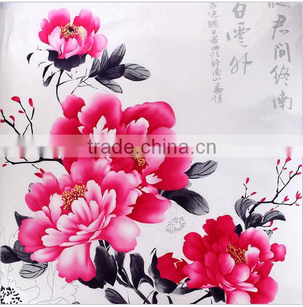 2015 Wholesale hand painted cotton/poly Bed Sheets 3D Reactive Printed Duvet Cover Set from pakistan