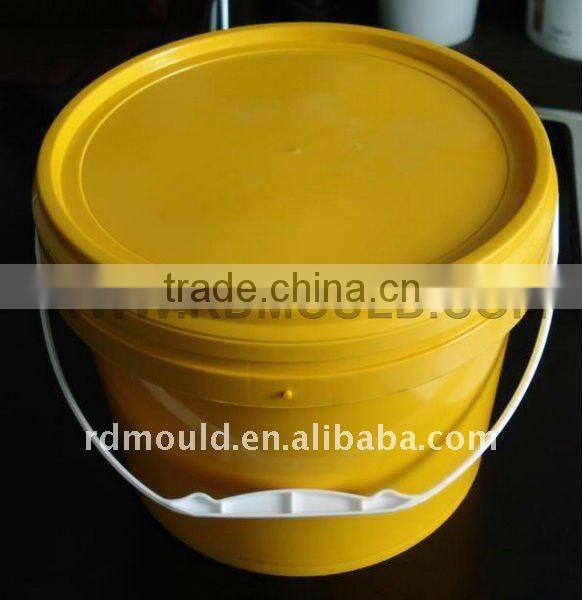 high peformance plastic paint bucket mould with cover and handle