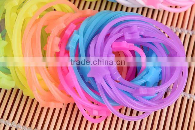 Hot Sale Eco-Friendly Funny Elastic Silicone Bracelet Wristband Cheap price