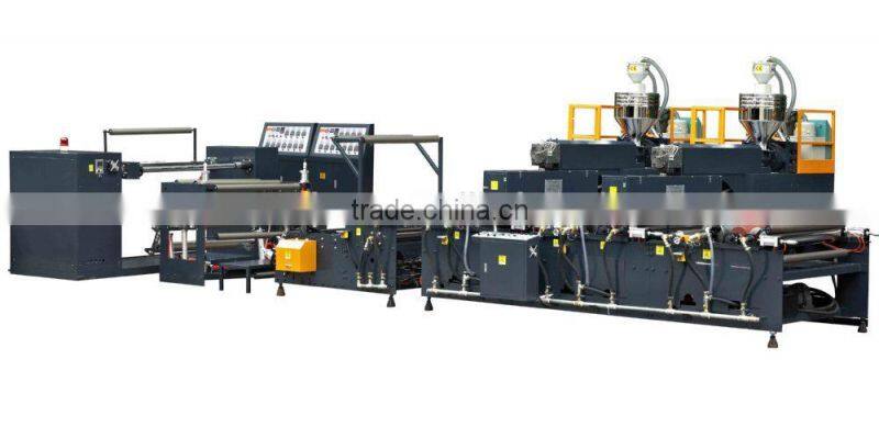 2015 three Layers multilayer down blowing water cooling air bubble film making Machine model ZT150-3S with high speed