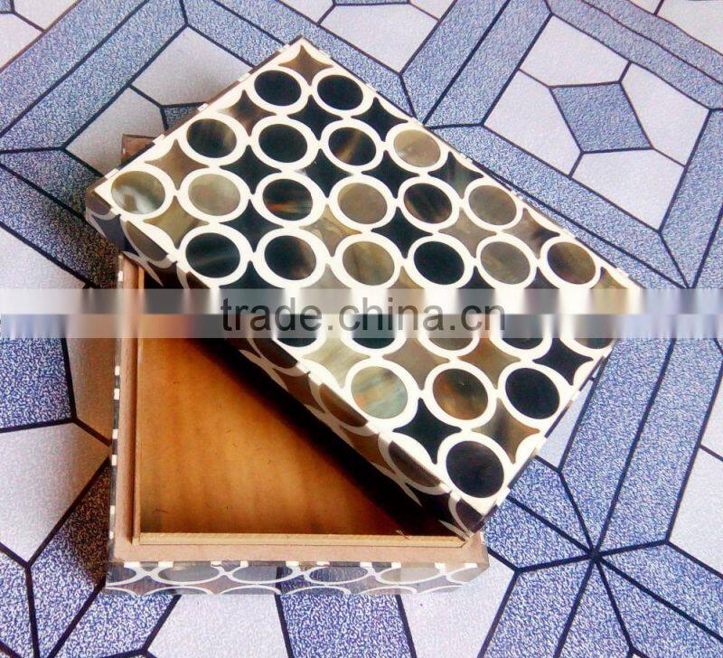 Jewelry box beautiful horn & wood handmade jewelry storage box