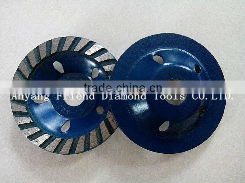 80mm 24 teeth diamond cup-shape grinding wheel for grinding hard stones