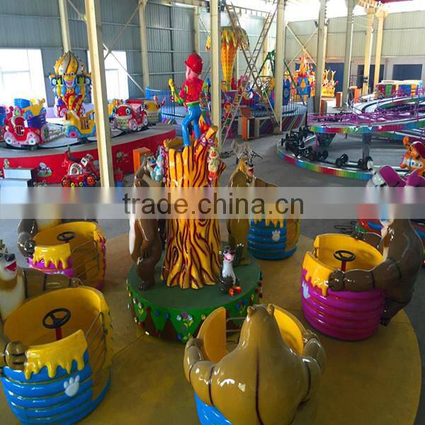 Swing rotating rides mini carousel horses amusement park carousel