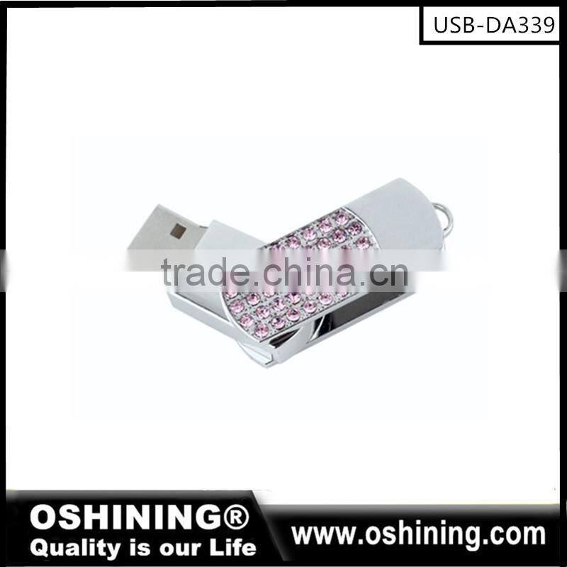 2016 Best selling Jewelry Metal USB flash Drive usb pen drive 8gb(USB-DA306)