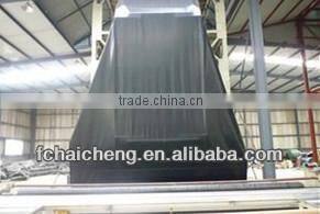 two layer black pond liner waterproof plastic sheet with no-woven fabric HDPE geomembrane