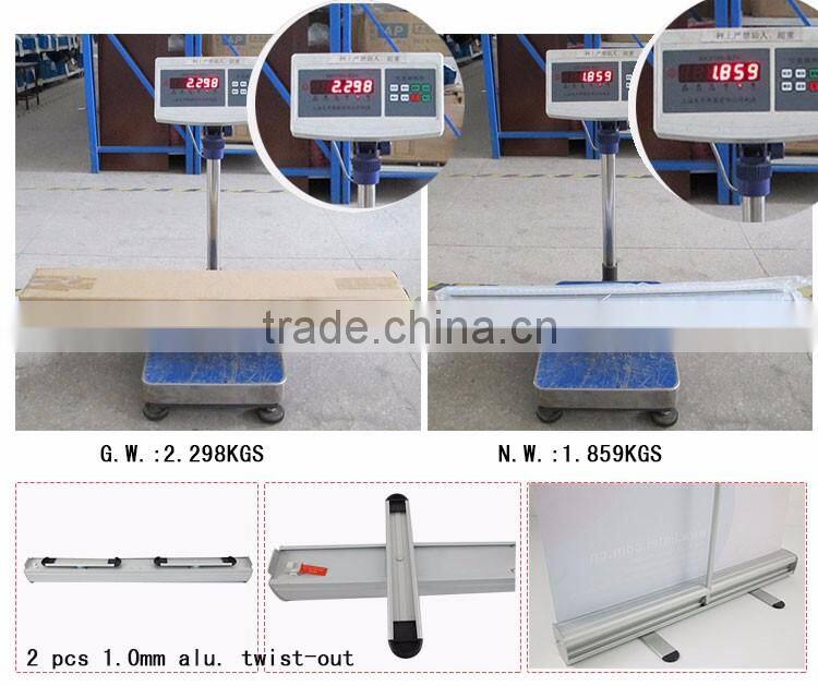 portable aluminum roll up banner stand