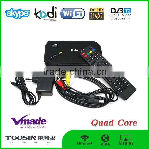 2016 best hot sale Amlogic s805 quad core DVB T2 Android4.4 tv box