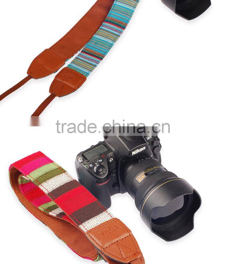 Factory supply LYNCA LYN series multicolored camera shoulder strap for dslr micro camera