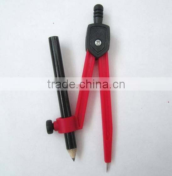 plastic drawing compass with a pencil
