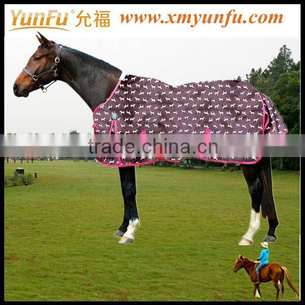 600D turnout purple horse rug;winter horse rug with W&B ripstop fabric;good quality new style horse rugs