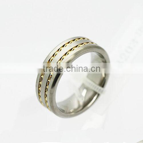 Comfort Fit Gold Plated Cobalt Chrome Ring