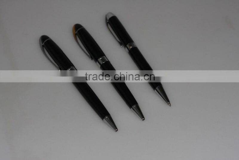 print logo metal Retractable ballpoint pen 0.7mm with black,red,blue ink