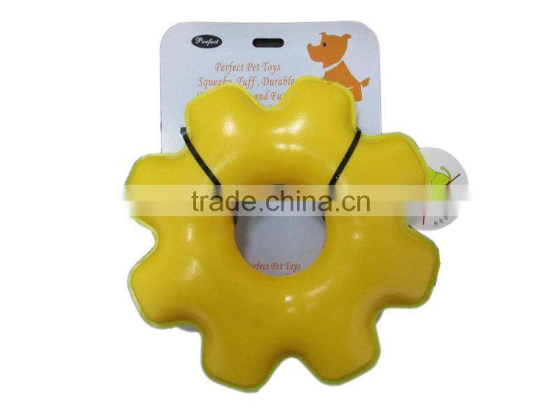 Bone shaped PVA dog toy, Professional training squeaky pet toys