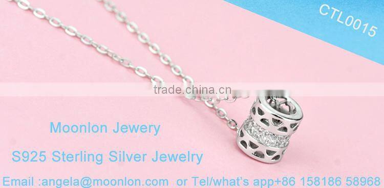 Genuine solid 925 sterling silver necklace wholesale jewelry, necklaces for women