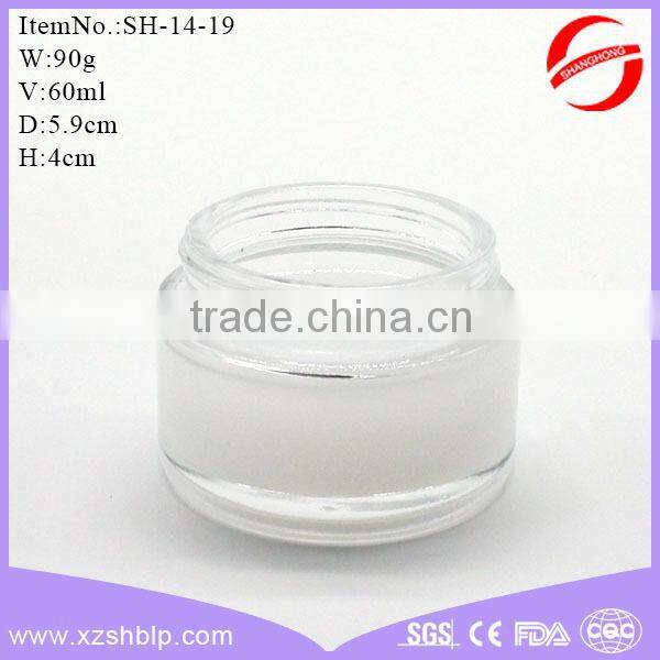 clean glass airless cosmetic glass bottle for girls