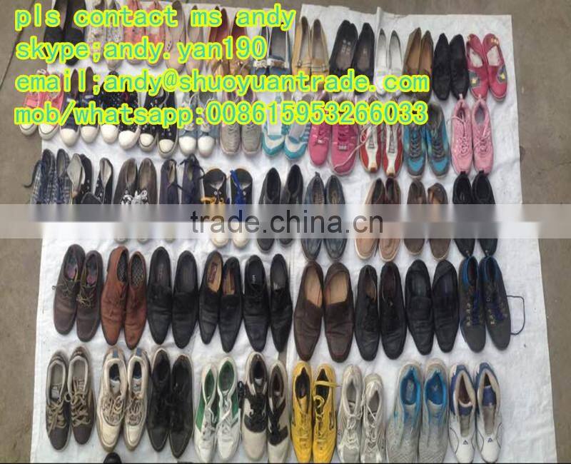 second hand shoes original/used shoes in europe
