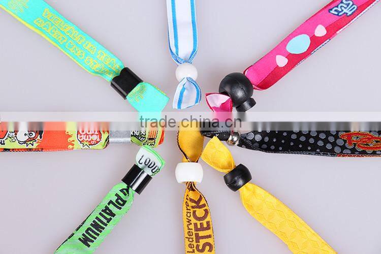 China supplier custom design colorful festival woven wristband for event