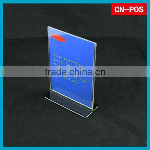 transparent acrylic holder for label displaying