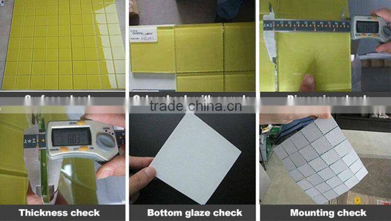 Crystal white and blue glass Mosaic Tile