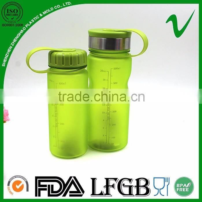 Food grade clear empty cylinder water PCTG 400ml plastic bottle