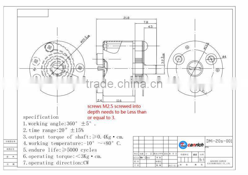 timer for 360 degree Panorama camera