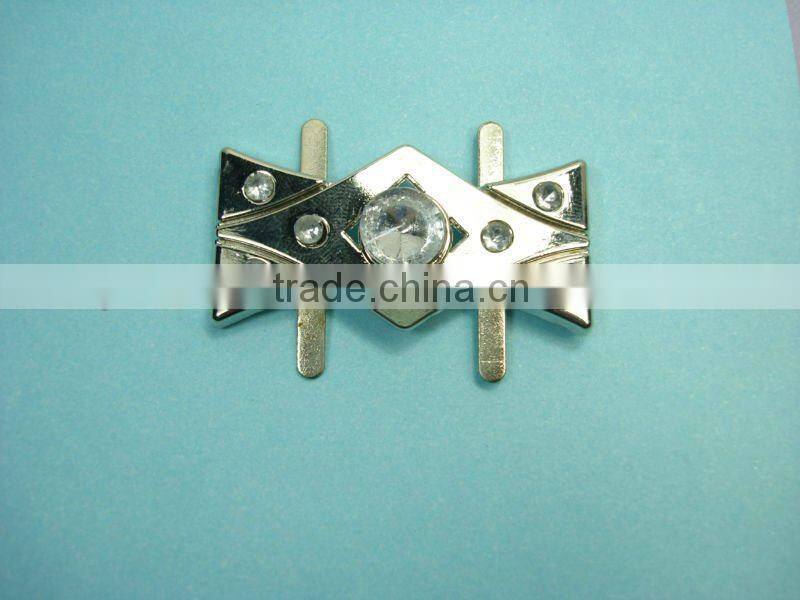 shilingmarket qifeng well design bag decoration metal logo q-2380 with diamond