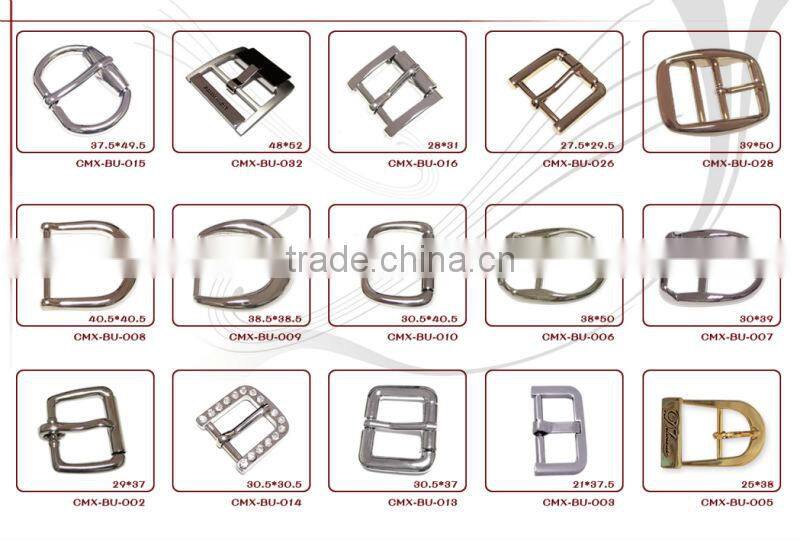 Flat ring braid leather belt buckle with logo