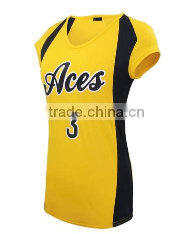 High quality sublimated girls volleyball uniform inflatable volleyball jersey volleyball set
