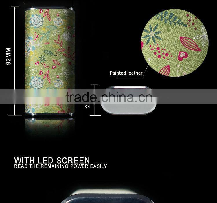 high quality RoHs dual usb portable charger 4000mah power bank external battery pack