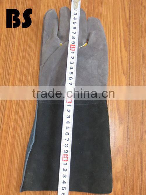 BSSAFETY 13"14"16" heat resistant cow leather welding gloves from china alibaba suppliers