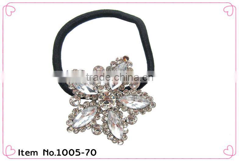 high quality crystal ponytail holders for women