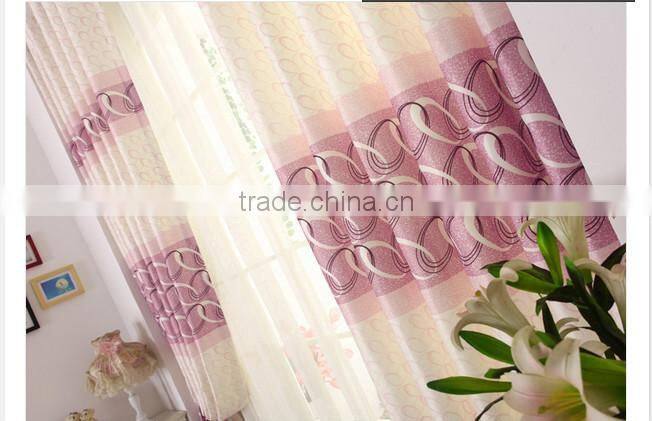 2015 hot sale printed designed No. 13 window curtains, made- up black out fabric in home or hotel