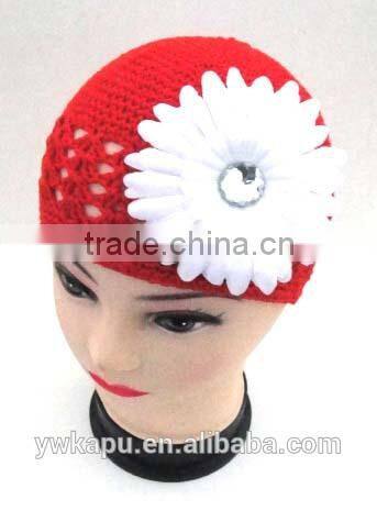 Multi colors kufi hat,crochet beret hats for girls