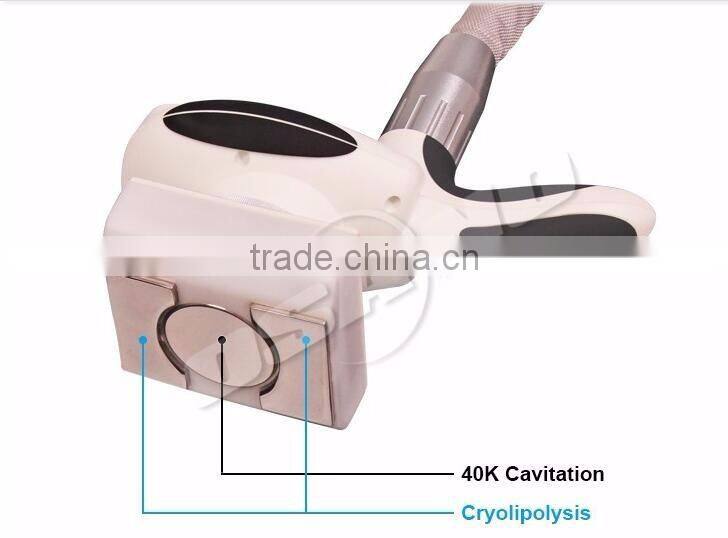 New 2 in 1 combination cryolipolyse ultrasonic cavitation machine fat removal equipment
