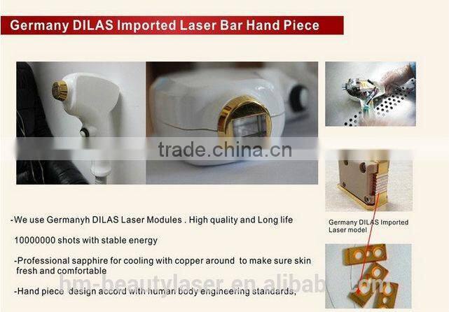 Germany Import laser bar Microchannel diode laser 808nm hair removal skin rejuvenation stationary machine (DIDO-III)