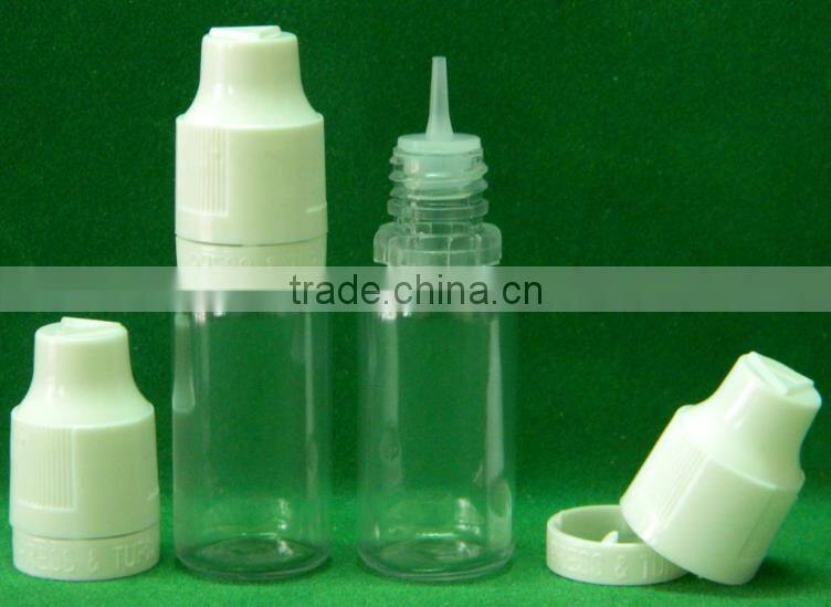 PE plastic bottle for e liquid juice, e-cig liquid, electronic cigarette liquid with needle tubing cap / Syringe cap