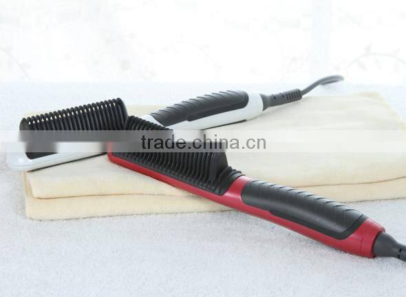 Double function- hair straightener comb LED indicator