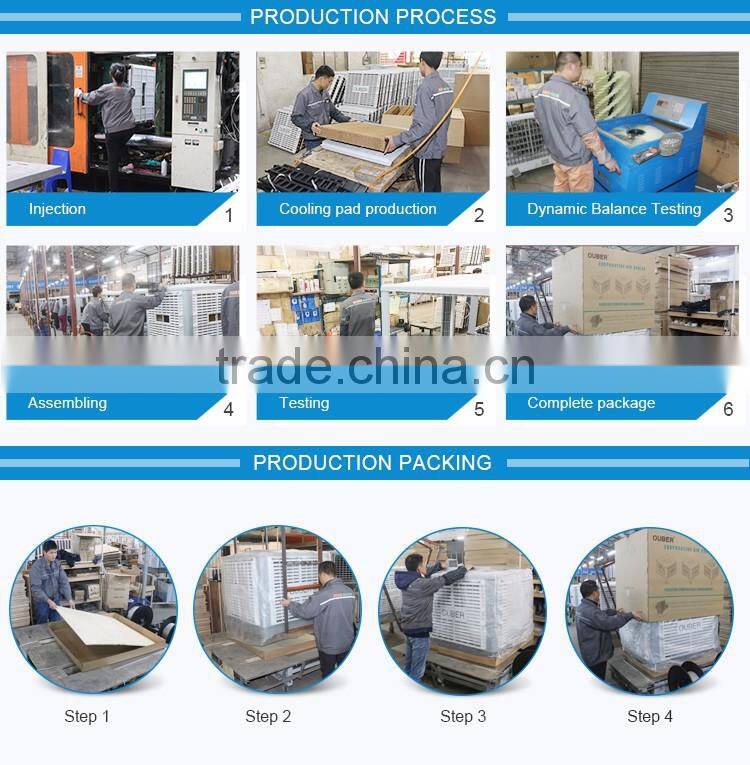 OUBER air cooler portable high power ductless evaporative air cooler industrial portable air conditioner