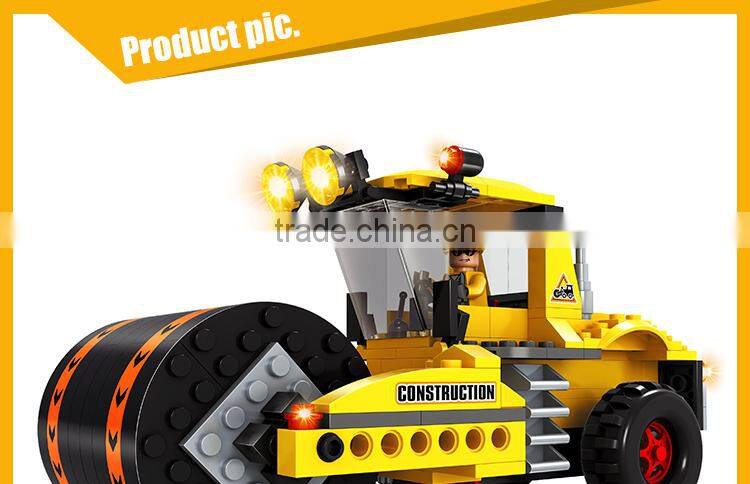 Intelligent toy mini engineering truck building blocks for boys intelligent ausini toys for kids