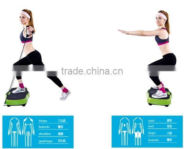 White Color Rubber Mat Whole Body Vibration Machine As Seen On Tv