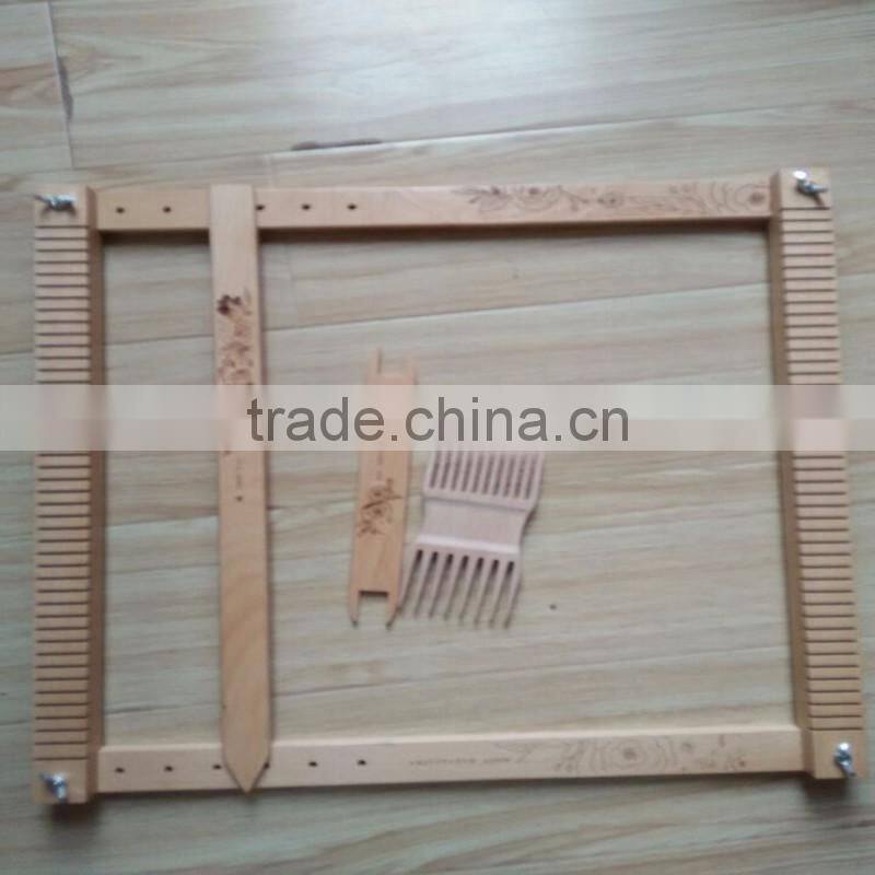 Wooden weaving loom toy China factory