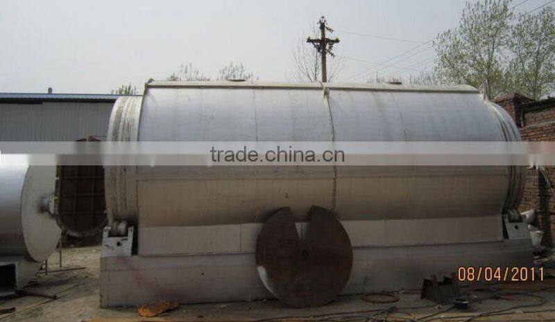 Reliable quality waste Plastic and Rubber pyrolysis machine to fuel oil plant with the best aftersales service