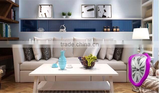 2015 the newest quartz clock melting clock novelty home decor clock art clock shelve clock melting shelf clock