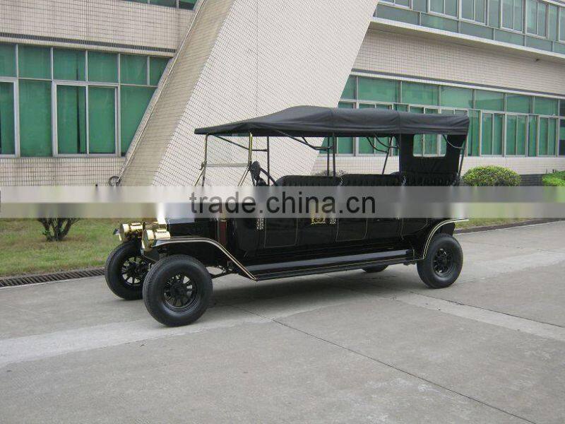 Antique private 8 seat royal sightseeing resort electric passenger golf cart
