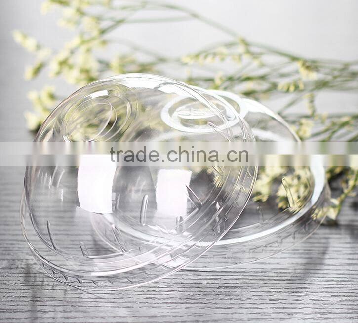 Customized Disposable High Transparent Dome Plastic Cup Lids China Manufactory Price