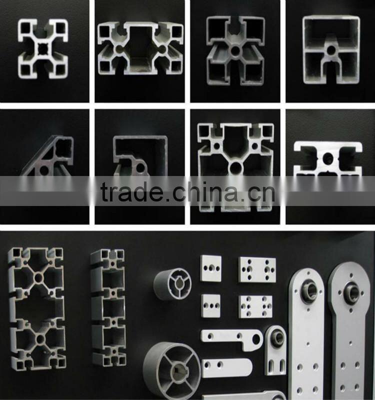 Anodized Custom types of CNC machined extruded aluminium section