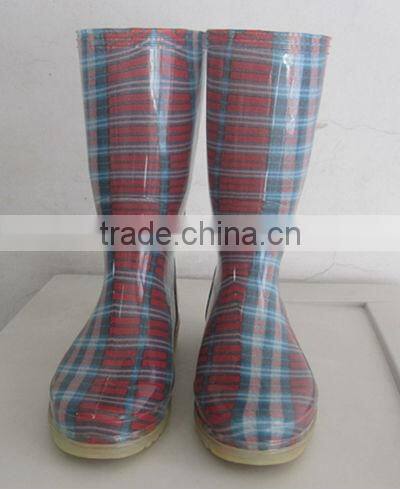 2015 colorful fashion rain boots pvc